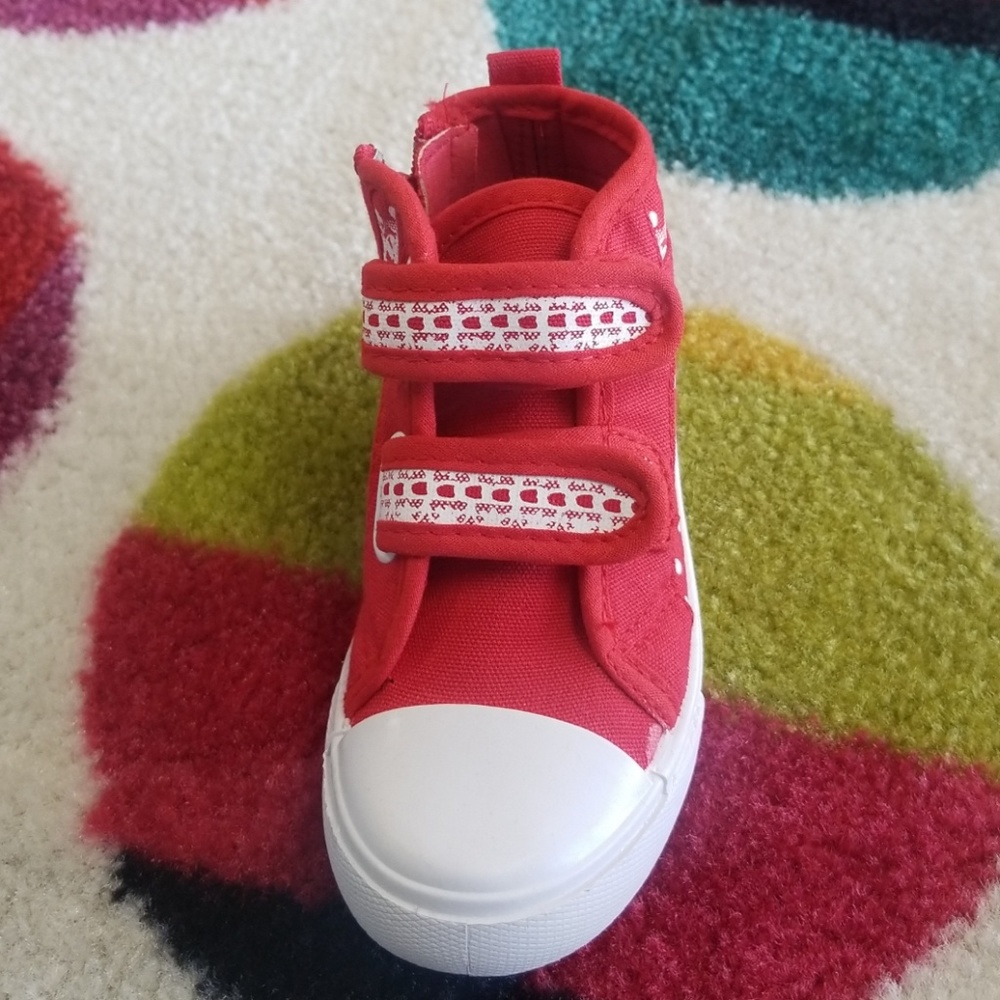 Red little boys shoes